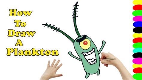 How To Draw Plankton Spongebob Squarepants Step By Step Cartoon