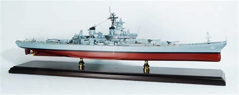 Uss New Jersey Bb 62 Battleship 1350 Scale Mahogany Model