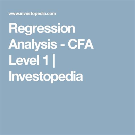 Regression Basics For Business Analysis