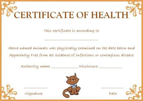 Experience ipt has established our footprint in hong kong since 1997. Pet Health Certificate Template: 9 Word Templates To for ...