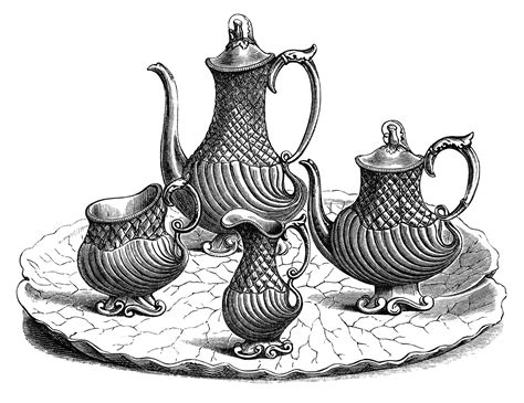 Free Tea Party Clip Art Black And White Download Free Tea Party Clip