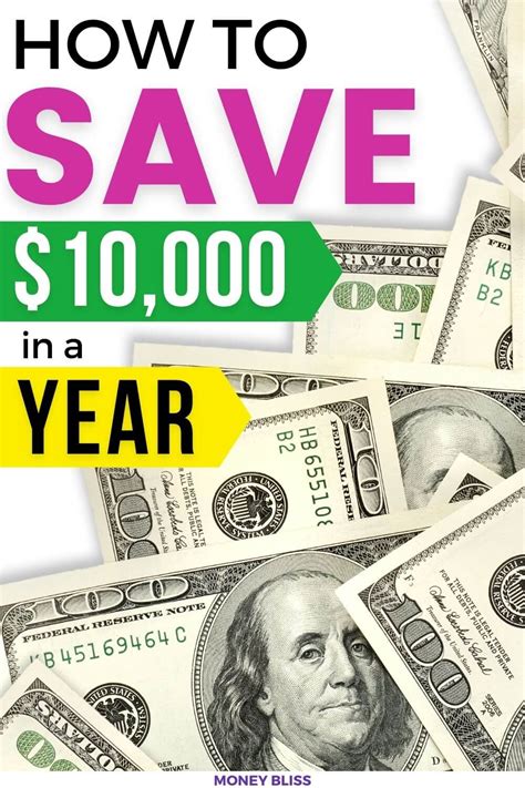 How To Save 10000 In A Year Simple Guide For Saving Money Money Bliss