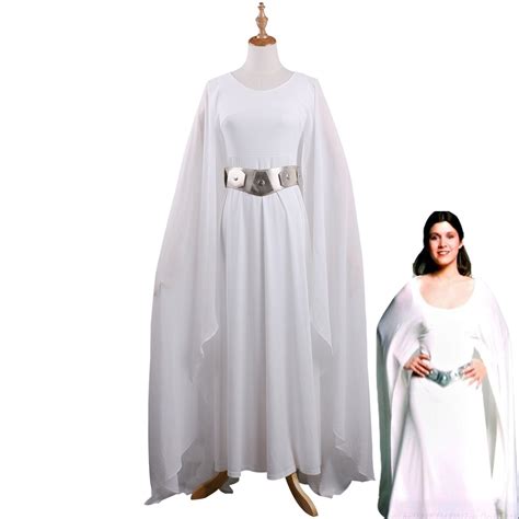 Princess Leia Costume Leia Dress White Adult Star Wars The Last Jedi