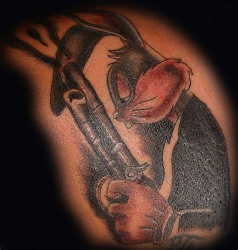 Gangsta Bugs Bunny Tattoo Bunny Tattoos Tattoos Portrait Tattoo