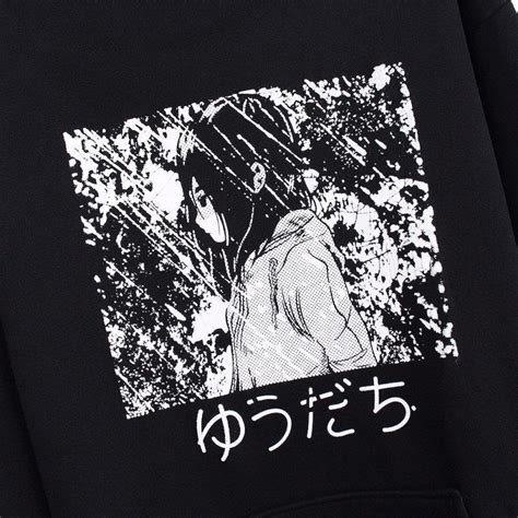 Aesthetic Hoodie Anime Girl Black And White