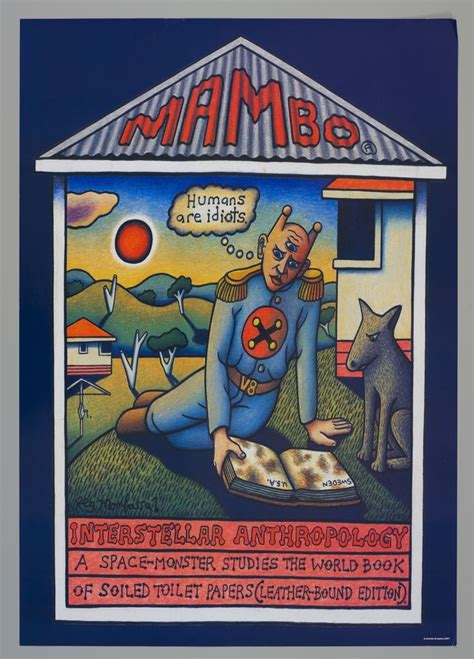 Poster, 'Mambo Instellar Anthropology', by Reg Mombassa for Mambo Graphics - MAAS Collection ...
