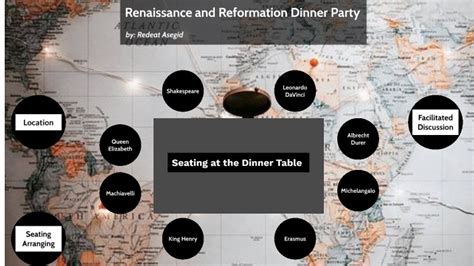 With the help of the artists. Renaissance and Reformation Dinner Party by Redeat Asegid