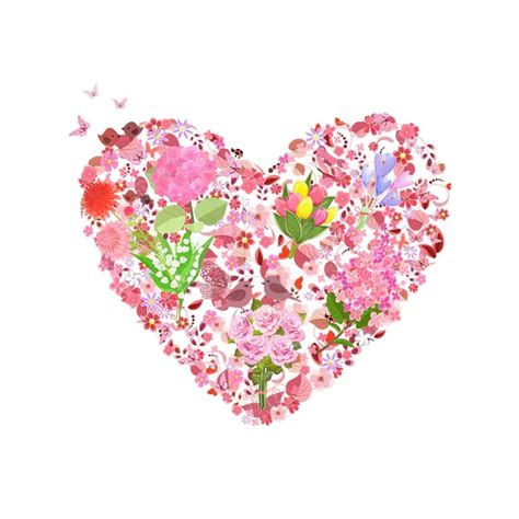 Abstract Watercolor Floral Heart — Stock Photo © Angiemakes 48217819