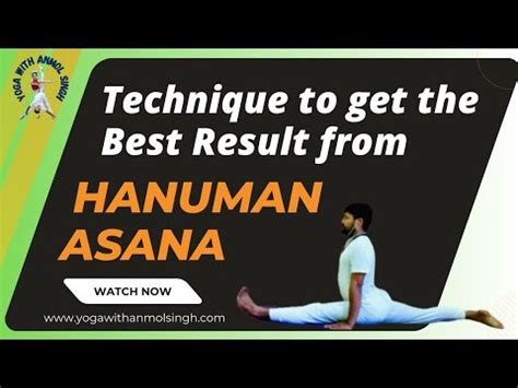 Hanuman Asana And Post Practice Hatha Yoga Session Anmol Singh Youtube