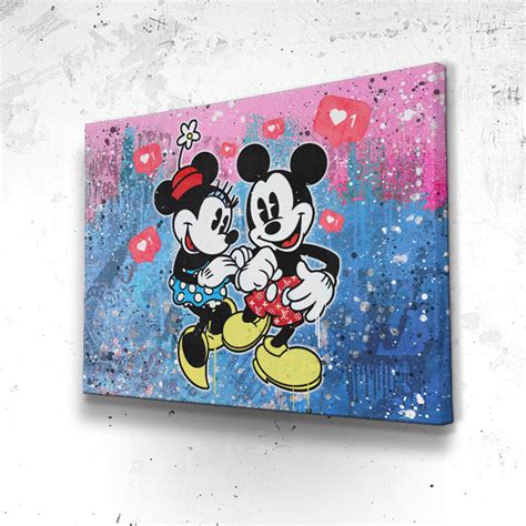 Mickey Minnie Insta Canvas Pop Art Canvas Wall Decor And Design The