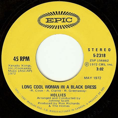 Hollies Long Cool Woman In A Black Dress Vinyl Discogs
