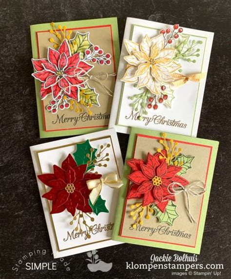 Poinsettia Cards You Can Make That Theyll Rave Over Handmade Cards
