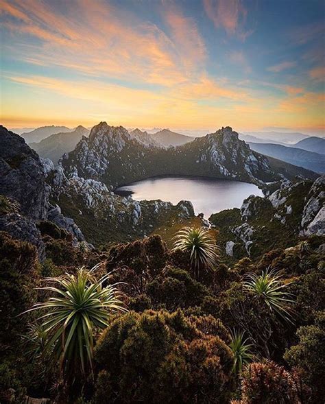 Sunrise At Lake Oberon Tasmania By Tscharke Ocean Photography