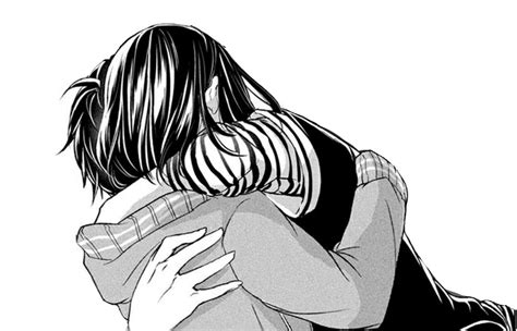 Koi To Uso Nice Couple Romance Girl And Boy Manga Hug Black Hair Neji