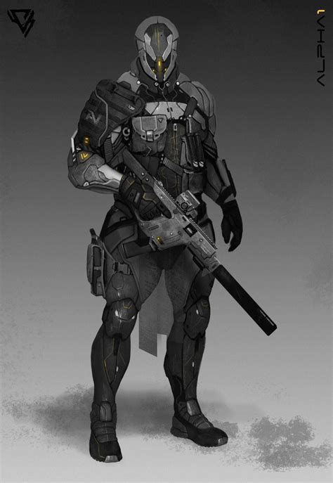 Artstation Combat Engineersquad Alpha 1 Vector Rm Armor Concept