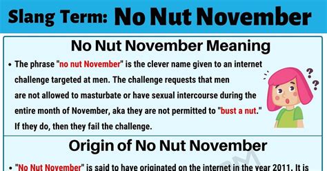 Whats No Nut November Telegraph
