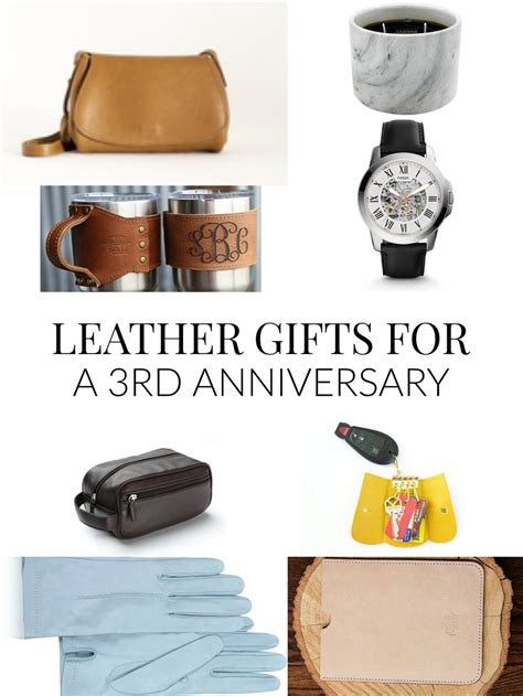 This leather photo album is a 3rd anniversary gift. Leather Gifts For a 3rd Anniversary | Elle Talk