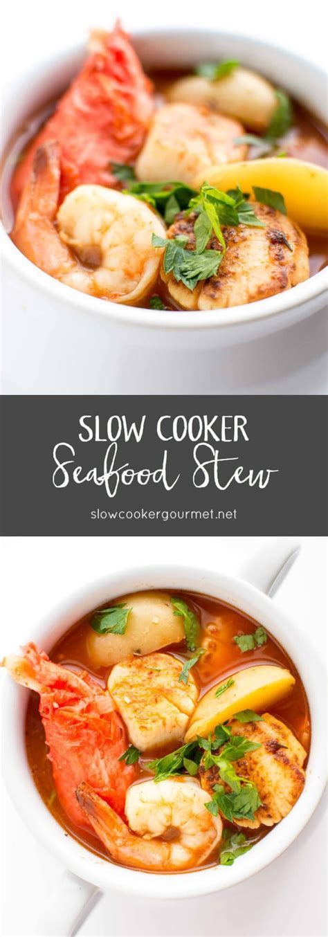 Crockpot Seafood Stew Recipe Seafood Stew Recipes Seafood Soup