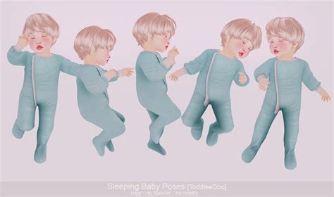 Second Life Marketplace Lemomo Sleeping Baby Poses Toddleedoo