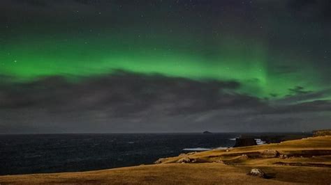 Aurora Borealis Viewed From Eshaness Shetland November 2012