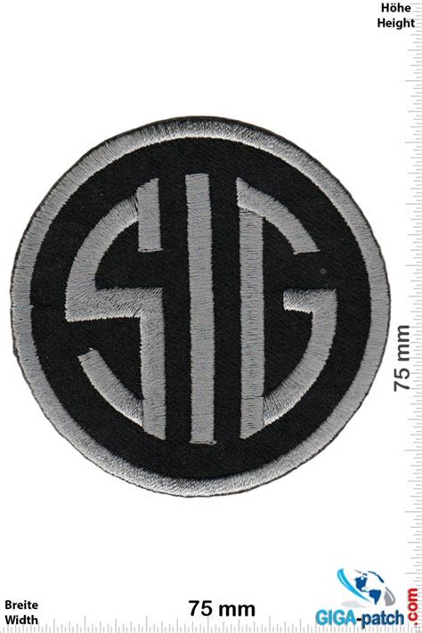 sig sauer patch back patches patch keychains stickers giga biggest patch