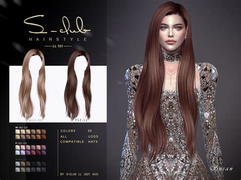 Sims 4 Custom Content Hair Long Warsasev