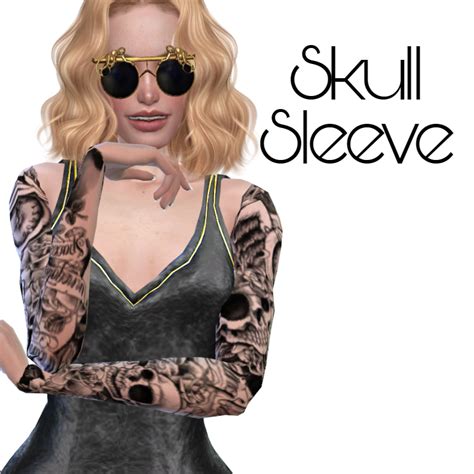 Skull Sleeve Tattoos The Sims 4 Create A Sim Curseforge