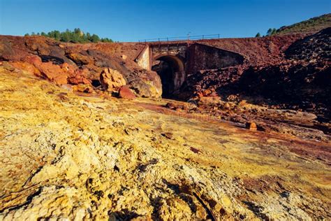 Rio Tinto River In Spain Stock Photo Image Of Gold 63725494