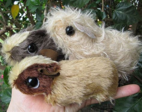 Fliss Newborn Size Baby Guinea Pig Stuffie Ooak Mohair Etsy