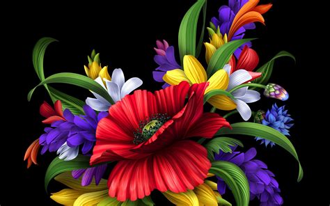 Flowers Bouquet Poppy Petals Wallpapers Hd Desktop And Mobile