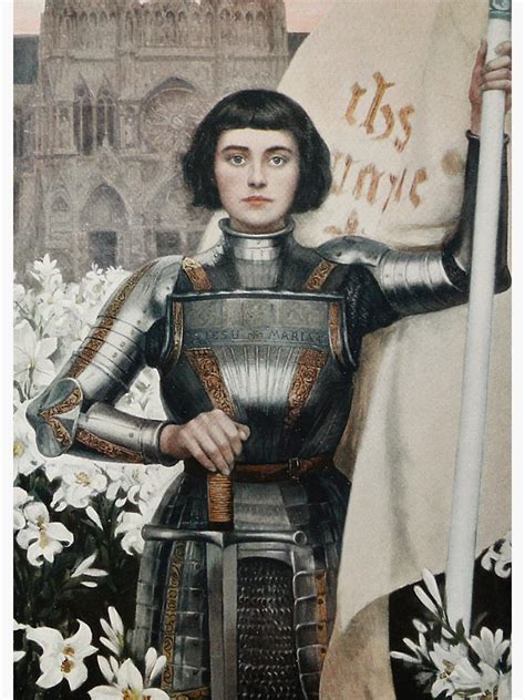 A 1903 Engraving Of Joan Of Arc Art Print By Tom Hill Designer