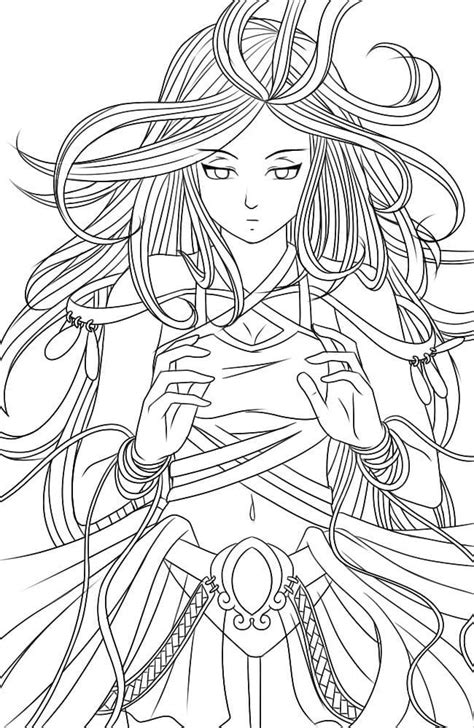Nightcore Printable Anime Coloring Pages Anime Angel