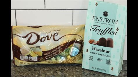 Dove White Chocolate And Lemon Meringue And Enstrom Hazelnut In Milk