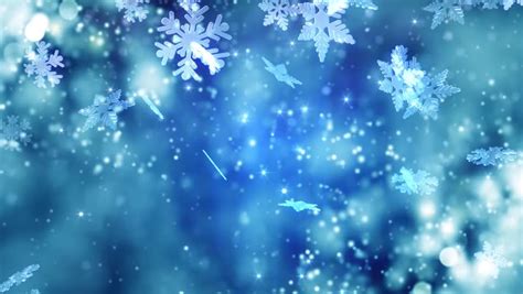 Winter Snowflakes Falling Winter Wonderland Stock Footage