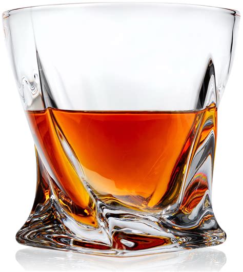 Twist Whiskey Glass Set Of 2 Father S Day T Bourbon Etsy