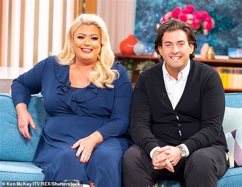 gemma collins shows off her three stone weight loss in a black floral print bikini while filming
