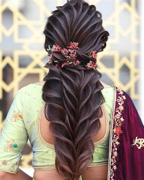 Indian Wedding Hairstyles Long Hair