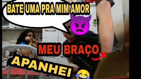 PEDI A MINHA NAMORA PRA BATER UMA PRA MIM E ELA ACEITOU TROLANDO