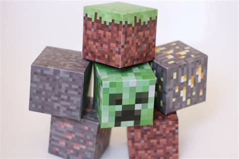 Set Minecraft Printable Papercraft Blocks Ubicaciondepersonascdmxgobmx
