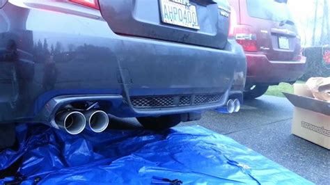 2012 Wrx Sedan Nameless Performance Mufflers Youtube