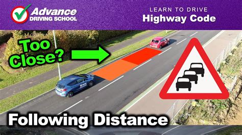 Following Distance Tailgating Learn To Drive Highway Code Youtube