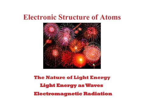 Solution The Electronic Structure Of Atoms Studypool
