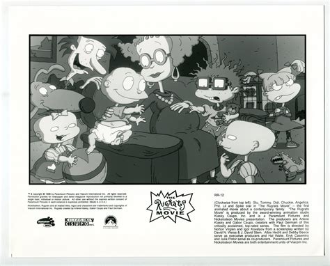 Rugrats Movie Stu Tommy Spike Dil Pickles 8x10 Bandw Still Animation Nm Fine Softcoverpaperback