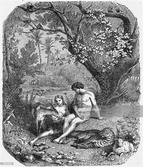 Old Testament Genesis Adam And Eve In The Garden Of Eden News Photo