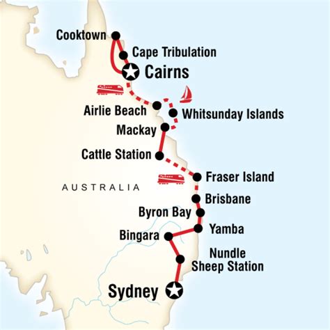 East Coast Encompassed—sydney To Cairns Cairns Australia Australia