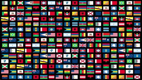 Flags Of The World Animation Stock Footage Video 100 Royalty Free