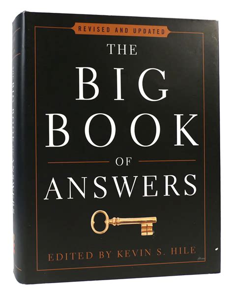 the big book of answers kevin s hile revised and updated edition