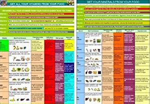Vitamins Minerals Holistic Health Chart Available In A And A Sizes