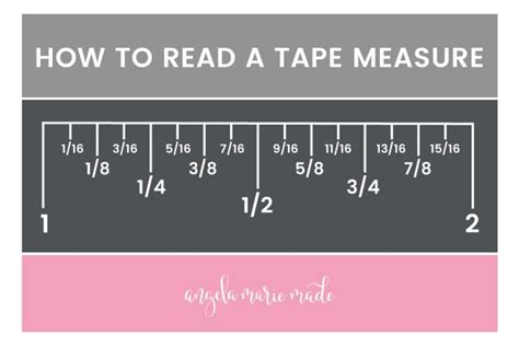Then you will select the range to be displayed as inches only or feet and inches. How to Read a Tape Measure the Easy Way & Free Printable! - Angela Marie Made