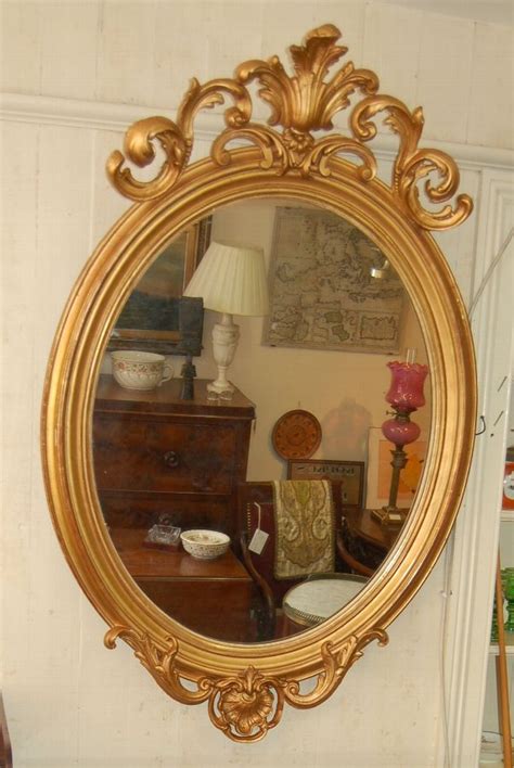 Antique 19th Century Oval Gilt Mirror Antiquescouk